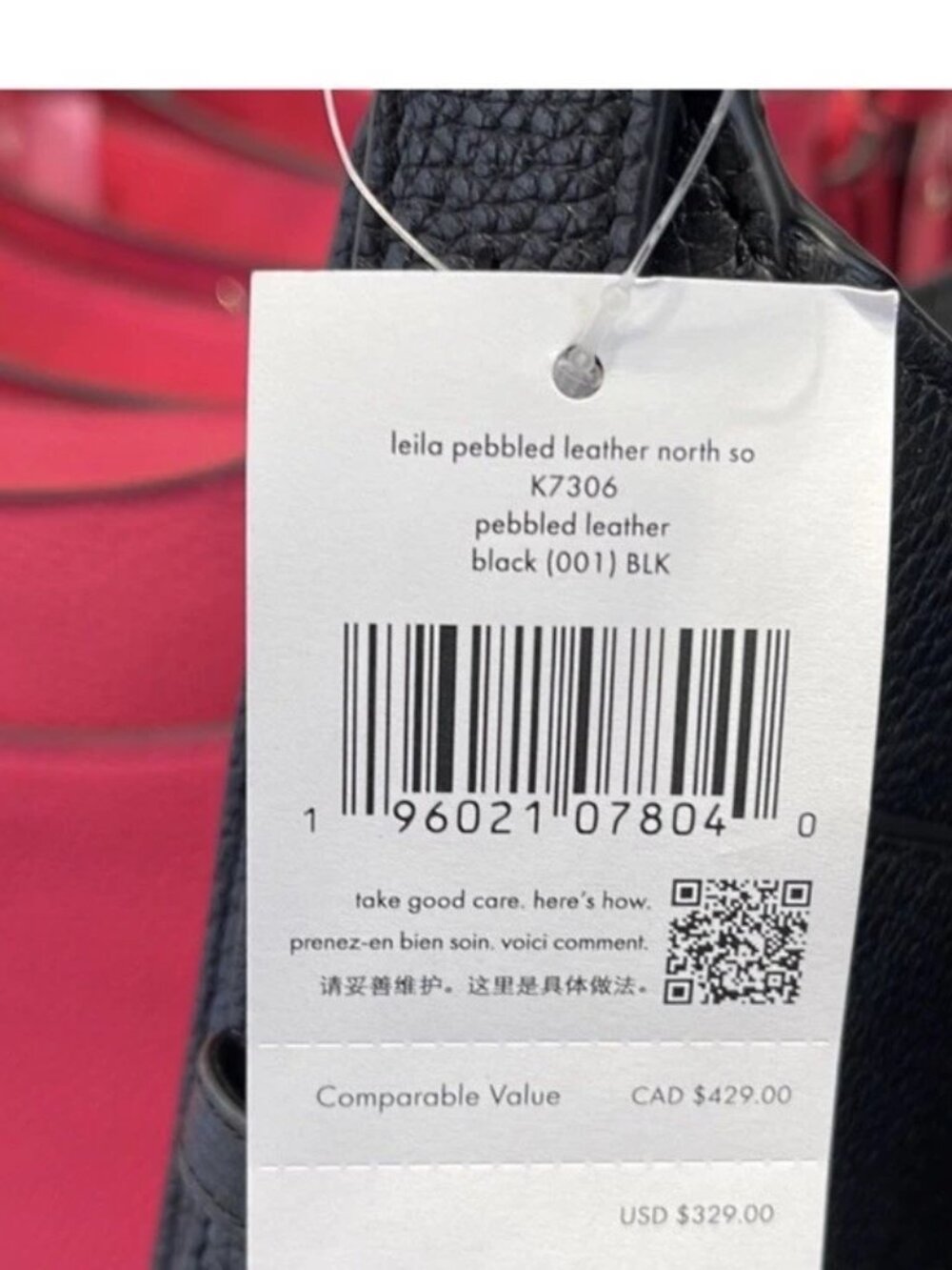 Kate Spade Perry Leather Crossbody Fresh Peach Floral - Picture 3 of 7